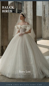 Robe de marié<span class=keywords><strong>e</strong></span> femme nouvelle marié<span class=keywords><strong>e</strong></span> Style français Simple Super fé<span class=keywords><strong>e</strong></span> une épaule princesse vent principal robe de marié<span class=keywords><strong>e</strong></span> grande queue - Product Image 4