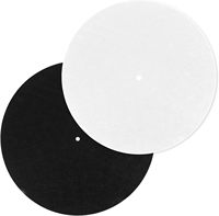 Tapis de protection en feutre fait main écologique classique de 12 pouces, antistatique, pour tourne-disque vinyle professionnel, design personnalisé