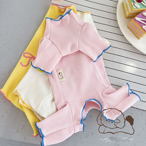 לחיות מחמד סתיו חורף חדש רקמת בטן ארבעה מכנסיים רגליים בגדים חמודים לכלבים ולכלבים - Product Image 5