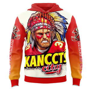 DOVEARK personnalisé OEM/ODM USA équipes de football N-F-L surdimensionnées Kansas City différent nouveau blanc salut chefs uniforme pull à capuche - Product Image 4