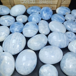Cristal Natural Venta al por mayor de alta calidad azul calcita Palma piedra tallada piedra de <span class=keywords><strong>lava</strong></span> para la decoración del hogar - Product Image 2