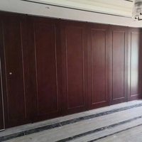 Cloison modulaire amovible insonorisée en MDF sur roulettes pour hôtel