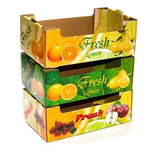 Farm Fresh Produce Wax Carton Box For Vegetable And Fruit