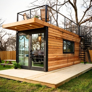 Quacent 20ft 40ft Luxury Tiny <strong>Wooden</strong> Prefab <strong>House</strong> Building Modern Mobile Light Steel Container Prefabricated Home Apartment - Product Image 2