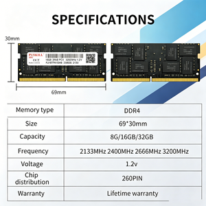 Memoria RAM para Portátil PUSKILL DDR4, 8GB 16GB 32GB 2133/2400/2666/3200MHz 1.2V SODIMM, para Juegos/Oficina - Product Image 2