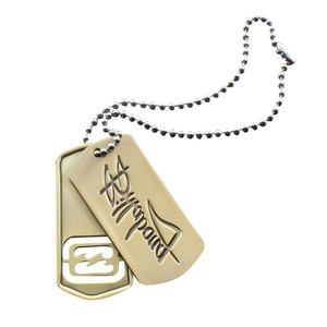 Tùy Chỉnh Xương Vòng Cổ Mặt Dây Chuyền Nhôm Brass Thép Không Gỉ Kim Loại Biểu Tượng Tùy Chỉnh Dog Tag - Product Image 4