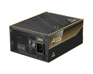 Alimentation PC MEG Ai1600T PCIE5 1600W 80+ Titanium entièrement modulaire ATX 3.1 pour GPU RTX 5090 5080 / Alimentation entièrement modulaire / Alimentation silencieuse pour jeux / AI C - Product Image 1