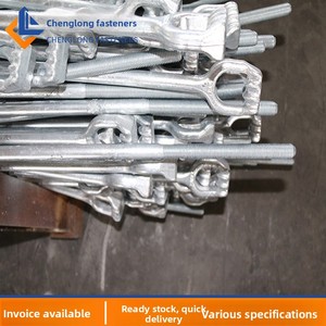 Boulons de fondation <span class=keywords><strong>à</strong></span> tête annulaire galvanisés <span class=keywords><strong>à</strong></span> chaud en stock pour fabricants, chevilles <span class=keywords><strong>d</strong></span>'<span class=keywords><strong>ancrage</strong></span> pour câbles de tension, tiges de câble de tension encastrées, anneaux de levage - Product Image 3