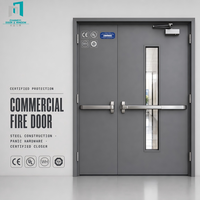 Porte coupe-feu en acier insonorisante, résistante au feu et à la chaleur, pour usage quotidien dans les immeubles de bureaux