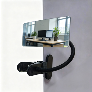 Miroir de sécurité grand angle avec col de cygne flexible pour la surveillance des angles morts dans les bureaux, les cabines et les armoires - Product Image 1