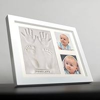 Kit d'empreintes de mains et de pieds pour bébé nouveau-né, cadeau d'anniversaire, empreinte en bois, souvenir de bébé