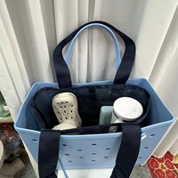 Bolsa de Mano Grande Multiusos para Mujer, Nueva en la Tienda en Línea de Alibaba, Bolsa para Portátil con Malla, Bolsa de Hombro de EVA