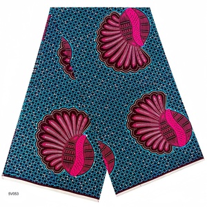 Hot <span class=keywords><strong>Sale</strong></span> 100% Baumwoll wachs Afrikanische Stoffe Batik Gemusterter Bio-Ankara-Stoff für Kleidung Lenden tuch - Product Image 1