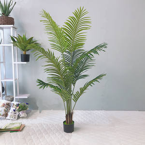 Palmera Artificial de Madagascar <span class=keywords><strong>Dypsis</strong></span> Lutescens, Material de PU en Macetas para Decoración del Hogar, Plantas de Interior Resistentes a los Rayos UV y Ecológicas - Product Image 5