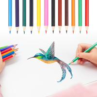 Ensemble de 12 crayons de couleur professionnels artistes adultes salle de classe en vrac certificat CE crayons de couleur personnalisés pour les enfants