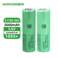 Batterie lithium-ion cylindrique haute intensité 45A 5000mAh 21700 SDI Sam Sung 21700 50S pour drone, vélo électrique 48V, scooter