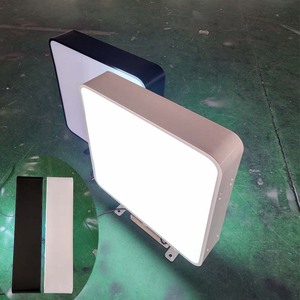 Hai mặt vuông Acrylic vỉ lightbox quảng cáo ngoài trời <span class=keywords><strong>LED</strong></span> kim loại thép Wall Mount hiển thị treo nội dung kép Đăng - Product Image 5