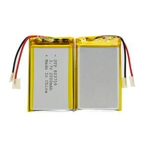 Lithium polymer rechargeable battery 3,7 v 2000mah 803759 - Product Image 2