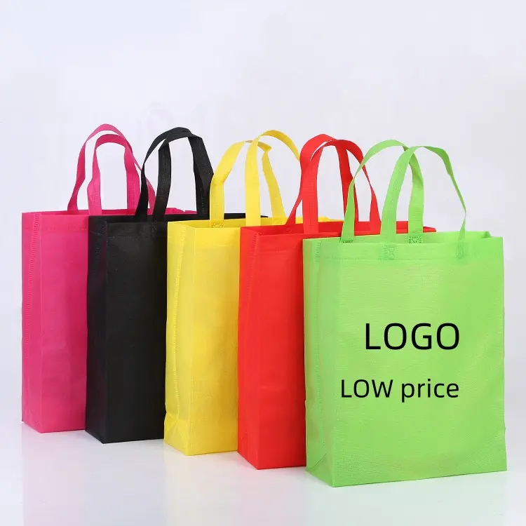 産業中国卸売カスタムロゴ再利用可能な布ショッピング不織布ギフトバッグ耐久性不織布