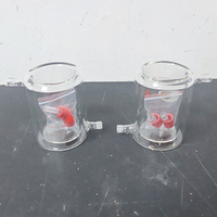 Bécher en verre à double enveloppe pour laboratoire, avec bec verseur amovible, 50-2000 ml