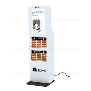 Expositor de Madera con Letrero Luminoso para Estación de Alquiler de Baterías Compartidas, Kiosco de Punto de Acceso Interior - Product Image 6