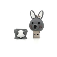 Animal creativo conejo Usb Flash Pendrive Memory Stick lindo Pen Drive Usb20 4G 8GB 16G 32G 64GB U disco regalo envío gratis