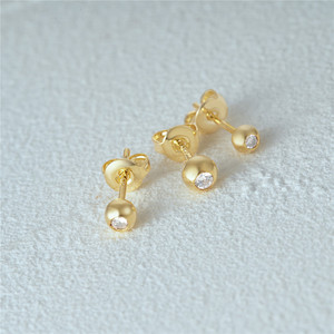 CANNER 3Pcs 18K <b>Gold</b> <b>Earring</b> <b>Set</b> S925 Sterling SIlver 5A Cubic Zircon Stud <b>Earring</b> Jewelry for Women Xmas Gifts - Product Image 2