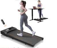 Tapis de course électrique compact pour la maison avec écran LED, portable, pour la marche et la course, télécommande, vitesse 1-6 km/h