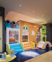 Aire de jeux intérieure sur mesure sur le thème des macarons, toboggan dragon, jeu de rôle boulangerie, centres de jeux haut de gamme certifiés pour la garderie