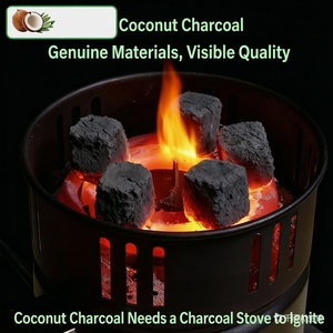 High-Quality Hookah Carbon Coconut Shell Activated Carbon 26mm Cube <strong>Briquettes</strong> Hard Ash for <strong>Night</strong> Club - Product Image 3
