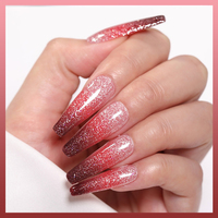 Vernis à ongles gel personnalisé à logo, effet scintillant, changeant de couleur selon la température, marque privée, haute qualité