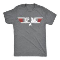 T-shirt OEM ODM Top Dad, t-shirt graphique amusant sur le thème du cinéma, cadeau de Noël de la part de sa fille, cadeau pour papa, cadeau Maverick, cadeau de la part de son fils, t-shirt d'aviation