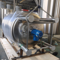 Cuve de Fermentation Conique pour Bière, Unitank en Acier Inoxydable SUS304, Équipement de Fermentation de Bière sous Pression avec Enveloppe Glycolée