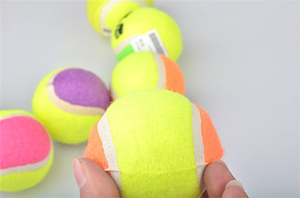 Pet Peluche Tennis Lancer Dessin Animé Empreinte Impression Chien Formateur À Mâcher Jouet Balle - Product Image 4