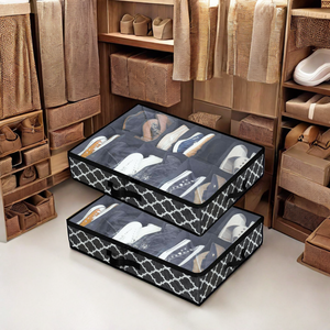 Housse de sol K107 classique pour chambre à coucher, pliable, de forme rectangulaire, avec organisation visible, en tissu tressé, anti-poussière et anti-humidité - Product Image 3