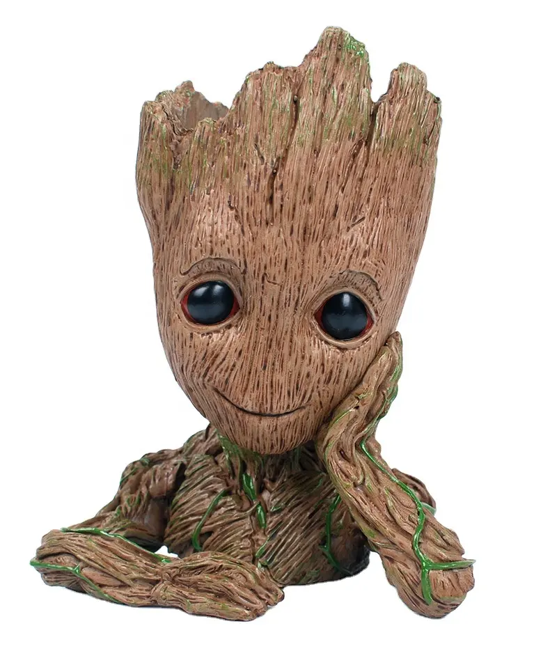 Dihua Cartoon 3D Groot Action Figures Plastic Toys 3D Tree Man Character Figurines Anime Figures