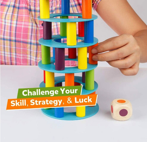 Gioco genitore-bambino Stack altezza bambini blocco di equilibrio in legno impilamento ruzzolante torre <span class=keywords><strong>Pisa</strong></span> blocchi di costruzione giocattoli - Product Image 5