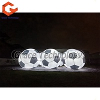 Ballon de football gonflable à éclairage LED Ballon de sport Ballon de football à l'hélium en PVC Ballon gonflable pour la publicité
