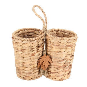 Cesta colgante de jacinto de agua Cesta de puerta de flores Cesta de pared tejida adecuada para decoración de balcón de <span class=keywords><strong>terraza</strong></span> de jardín al aire libre - Product Image 1