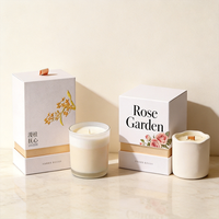 Boîte cadeau en papier rigide de luxe texturée haut de gamme avec insert, personnalisable avec logo, pour bougies et diffuseurs, en 2 parties (couvercle et base)