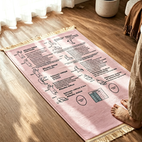 Moderne Gebetsmatte mit Dicker Memory-Schaum-Füllung, Faltbarer Gebetsteppich vom Hersteller, Rutschfester Gebetsläufer als Geschenk