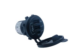 Chargeur USB universel pour <span class=keywords><strong>voiture</strong></span>, style DIY, QC3.0 PD, 3 ports, moto, siège de bus, 12V 24V, véhicule, fourgon, prise de chargeur avec IP 65 - Product Image 1