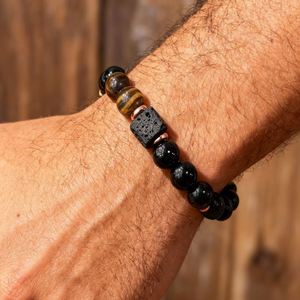 Pulsera de Piedra Natural con Cuentas de Vidrio Coloridas, Vitalidad Física, Producción Exclusiva Interna, Servicio de Empaquetado de Productos - Product Image 1