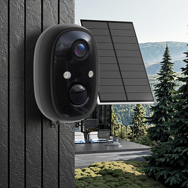 Smart Waterproof Outdoor Home PTZ 4MP Solar Panel Powered CCTV IP Wireless Security Alarm WIFI Network Solar Camera