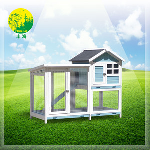 Small Outdoor Rabbit Hutch Wood <strong>Bunny</strong> Cage for Pets Solid Pattern Small Animals <strong>House</strong> - Product Image 2