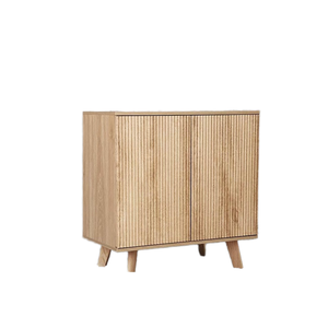 Moderno Simple MDF Tablero de madera Panel de gabinete <span class=keywords><strong>Aparador</strong></span> de rayas verticales personalizado para comedor Sala de estar Dormitorio Muebles de hotel - Product Image 5