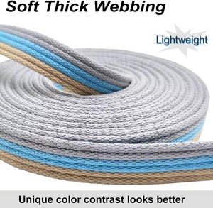 Correa Antiahogo para Perros de 10 Pies / 15 Pies / 20 Pies, Correa de Entrenamiento Larga, Gruesa y Suave de 1 Pulgada de Ancho para Perros Pequeños, Medianos y Grandes - Product Image 3