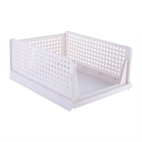 Organisateur de tiroir pliable en plastique pour la maison, boîte de rangement pliable pour vêtements pour chambre à coucher