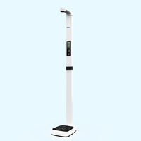 Báscula Ultrasónica de Altura, Peso e IMC, Pantalla LCD Segmentada de 5 Pulgadas, Diseño Plegable, Admite Personalización OEM