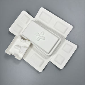 Scatola per Imballaggio Farmaceutico in Polpa Modellata Biodegradabile di Colore Bianco OEM per Soluzioni Medicinali Ecosostenibili - Product Image 3